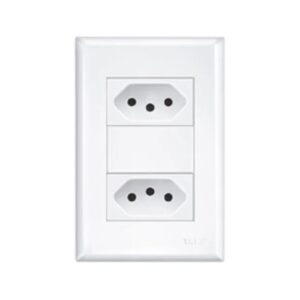 Conjunto 4x2 2 Tomadas 2p+t 10a Separadas Branca - 2915 Fame