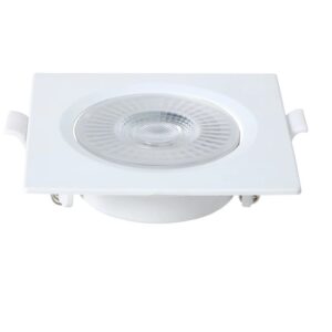 Spot LED Redondo Quadrado 6W Branco Aluminio Movel Branco Ec