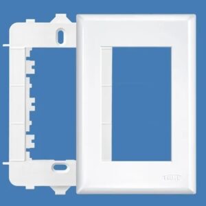 Placa 4x2 3 Postos Com Suporte Branco - 2887 Fame Evidence