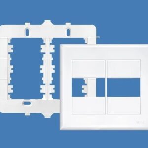 Placa 4x4 1-1 Posto Com Suporte Branco - 2891 Fame Evidence