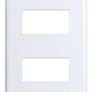 Placa 4x2 2 Postos Separados E Suporte Branco - 6406 Alumbr