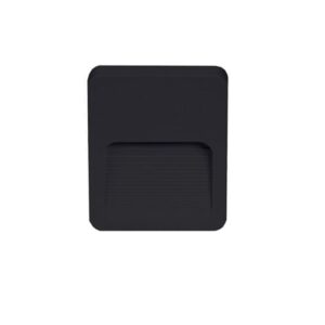 Balizador LED Sobrepor 2W Amarelo Bivolt Preto Fit - Opus