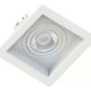 Spot Para Lâmpada MR16 Embutir 1 Lâmpada Movel Quadrado Bell