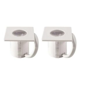 Spot Embutir Quadrado LED Movel 1,2W Amarelo 2 Peças - Opus