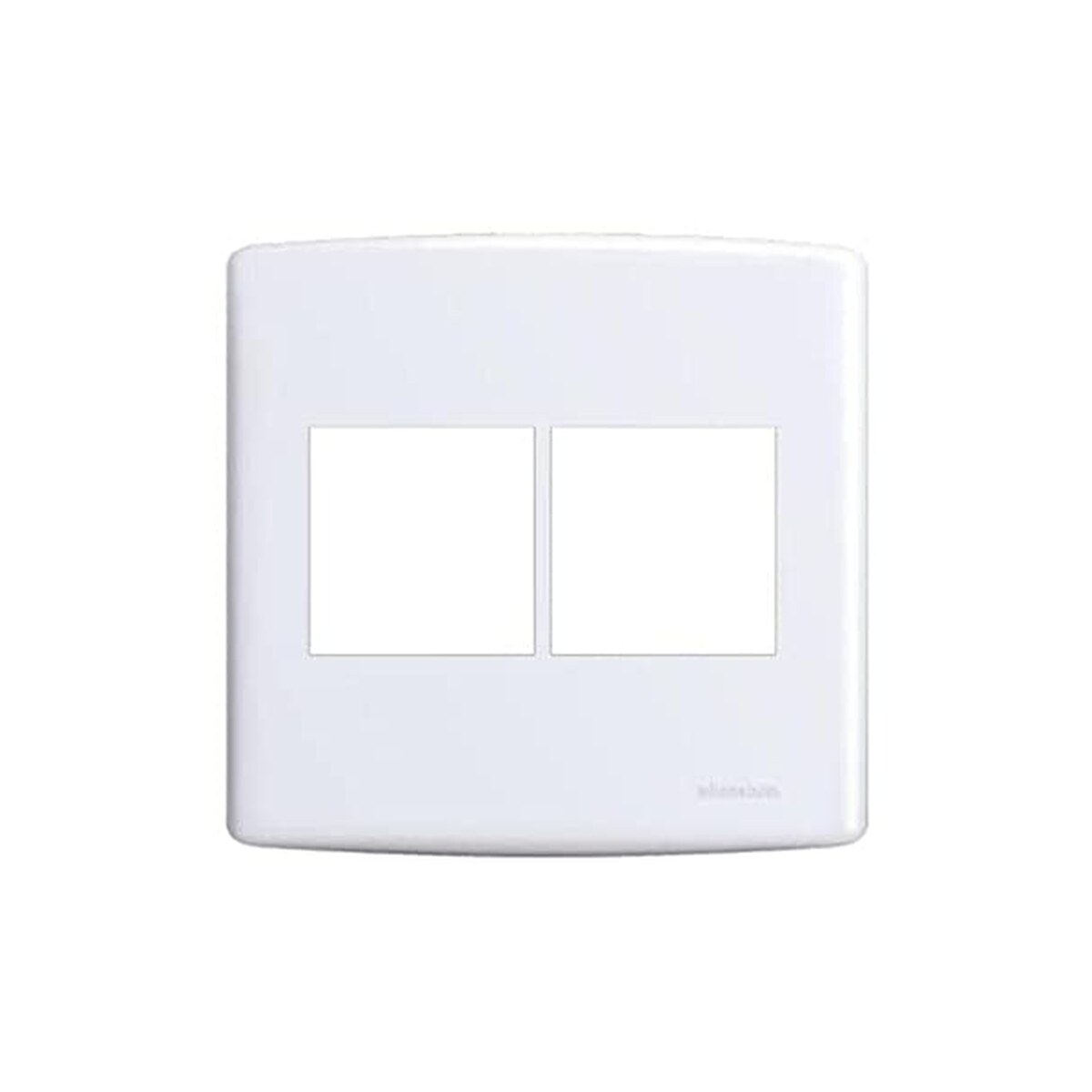 Placa 4x4 2-2 Posto Juntos E Suporte Branco - 6422 Alumbra