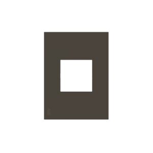 Placa 4x2 2 Postos Juntos Antracita N2372.1-AN - Zenit