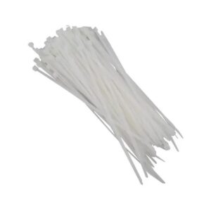 Abraçadeira Nylon 160x2,5mm Branca 100 Unidades - Jng