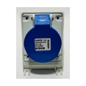 Tomada Sobrepor 3p+t 16a 220v 9h Azul - N-4009 Steck
