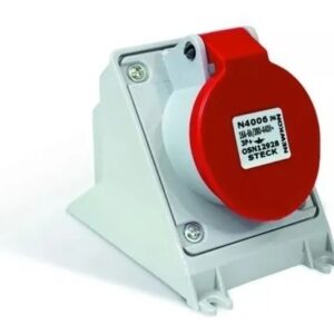 Tomada Sobrepor 3p+t 16a 380v 6h Vermelha - N-4006 Steck