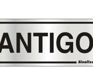 Placa Residencial Antigo