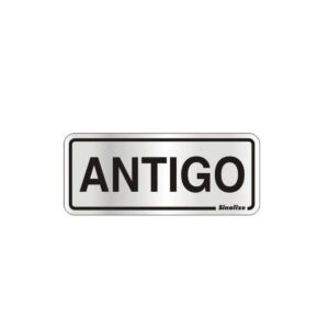 Placa Residencial Antigo