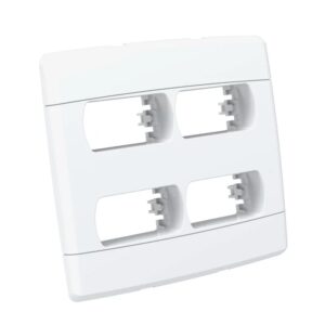 Placa 4x4 2+2 Postos Distanciados Branco - Blux Home