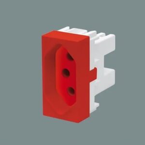 Módulo Tomada 2p+t 10a Vermelha - 2373 Fame Modulare