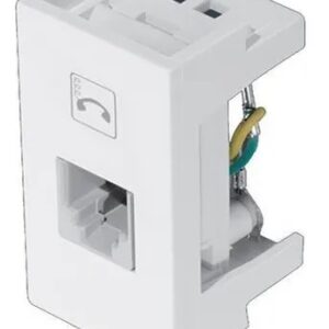 Módulo Tomada Rj11 2 Vias Branca - 0499 Fame Modulare