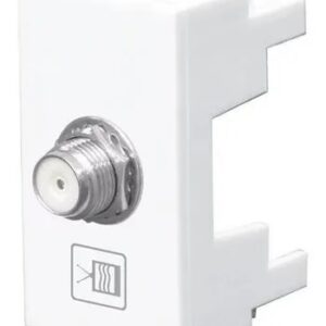 Módulo Tomada Tv Coaxial Branca - 0109 Fame Modulare