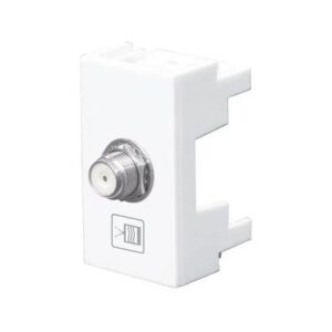 Módulo Tomada Tv Coaxial Branca - 0109 Fame Modulare