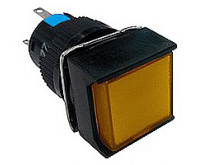 Botão Para Comando 16mm Ylay8e-f11dy Am Quadrado 5p - Jng