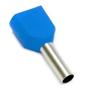 Terminal Tubular Ilhós Pré Isolados De 2,5mm Az - 100pçs