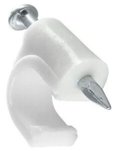Grampo Para Fixação de Fio Par 2,5 401 Branco Com 10 - Cofix