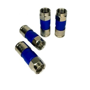 Conector F Compressao RG06 Plast 100 Peças Conectech