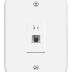 Conjunto 4x2 Tomada Rj11 Branca - 0598 Fame Blanc