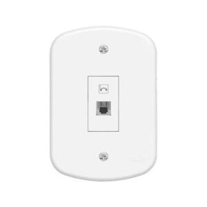 Conjunto 4x2 Tomada Rj11 Branca - 0598 Fame Blanc