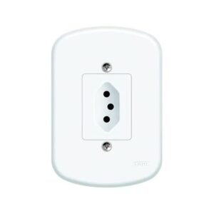 Conjunto 4x2 Tomada 2p+t 10a Branca - 1349 Fame Blanc