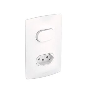 Conjunto 4x2 Interruptor Simples + Tomada 10A 663106 Nereya