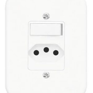 Conjunto 4x2 Interruptor Paralelo E Tomada 2p+t 10a Branco