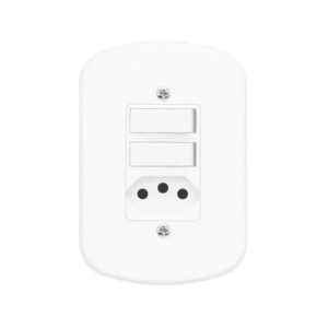 Conjunto 4x2 2 Interruptor Paralelo E Tomada 2p+t 10a Branco