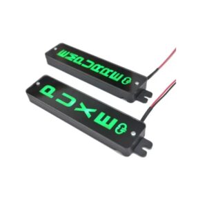 Display Mensagem LED Puxe/Empurre Preto