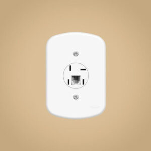 Conjunto 4x2 Tomada Telebras Rj11 Branca - 0408 Fame Blanc