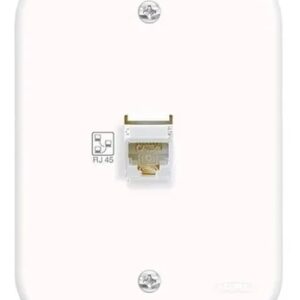 Conjunto 4x2 Tomada Rj45 Branca - 1138 Fame Blanc