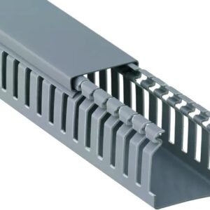 Canaleta Recorte Aberto Cinza 80x35mm 2 Metros - Dutoplast