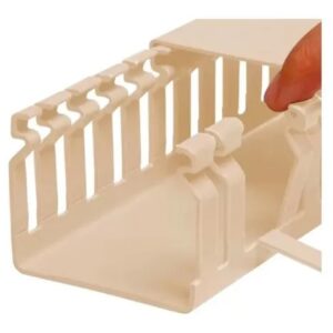 Canaleta Recorte Aberto Bege 22x22mm 1,5 Metro - Elesys