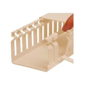 Canaleta Recorte Aberto Bege 22x22mm 2 Metros - Elesys