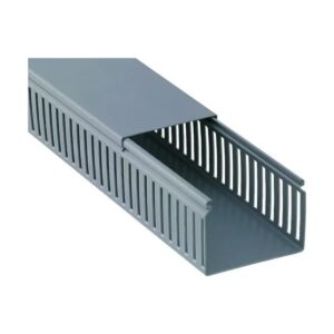 Canaleta Recorte Fechado Cinza 30x80mm 2 Metros - Elesys