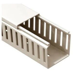 Canaleta Recorte Fechado Creme 50x80mm 2 Metros - Dutoplast