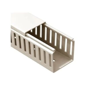 Canaleta Recorte Fechado Creme 80x50mm 2 Metros - Dutoplast