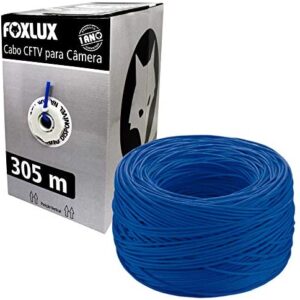 Cabo Para Cftv/camera 305mts 4p Azul 66.67 - Foxlux