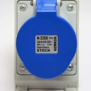 Tomada Sobrepor 2p+t 32a 220v 6h Azul - N-3206 Steck