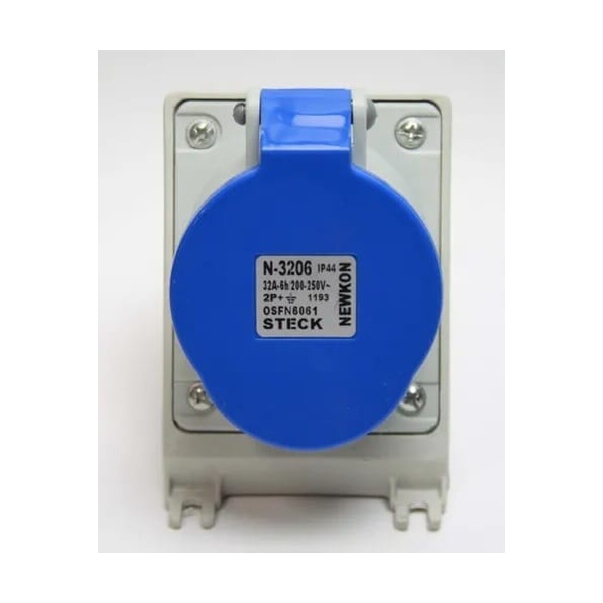 Tomada Sobrepor 2p+t 32a 220v 6h Azul - N-3206 Steck