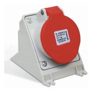 Tomada Sobrepor 2p+t 16a 380v 9h Vermelha - N-3009 Steck