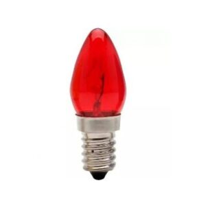 Lâmpada Chupeta 7w 110v Vermelha E14 - Brasfort