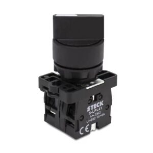 Chave Seletora 22mm Manopla Curta S-mb8t0 1-0-2 Pret Ret Dir