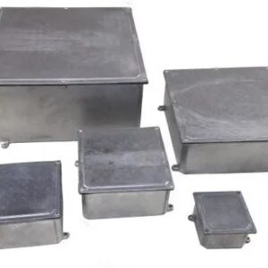 Caixa Passagem Alumínio 15x15x10cm Tampa Reversível - Olivo