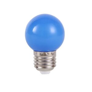 Lâmpada de LED Bolinha 1W 110V Azul E27 - CTB