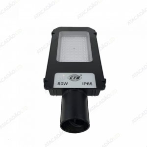 Luminaria Tipo Publica 50W Led Bivolt Branca Preta - CTB