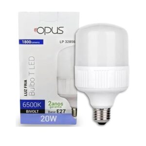 Lâmpada Super LED Bulbo 20W Branca E27 - Opus