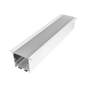 Luminaria Perfil Embutir Fita LED Difusor Acrilico Bolt BC